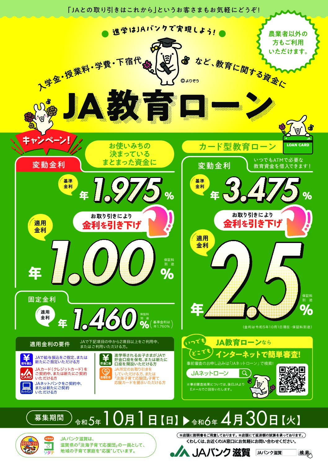 JA教育ローン