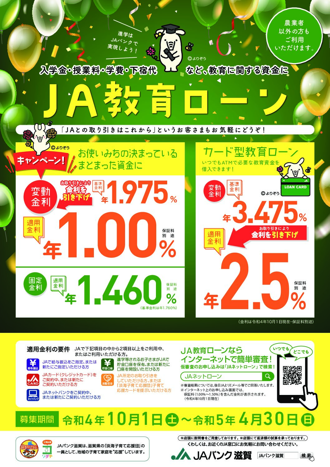 JA教育ローン